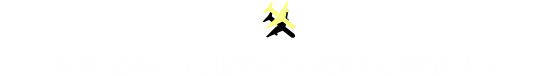 お申し込みからご出発までの流れをご案内します。