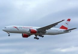 Austrian_Airlines,_Boeing_777-200_OE-LPD_'myAustrian'_NRT_(25962009422)